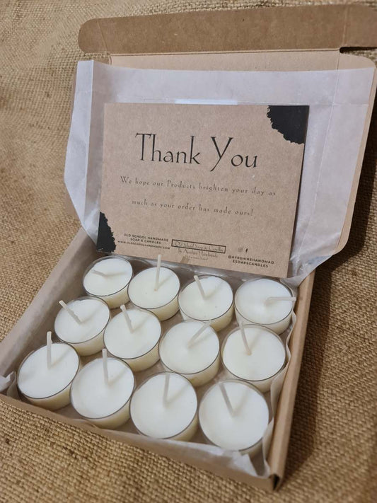 thank you tealights in a box