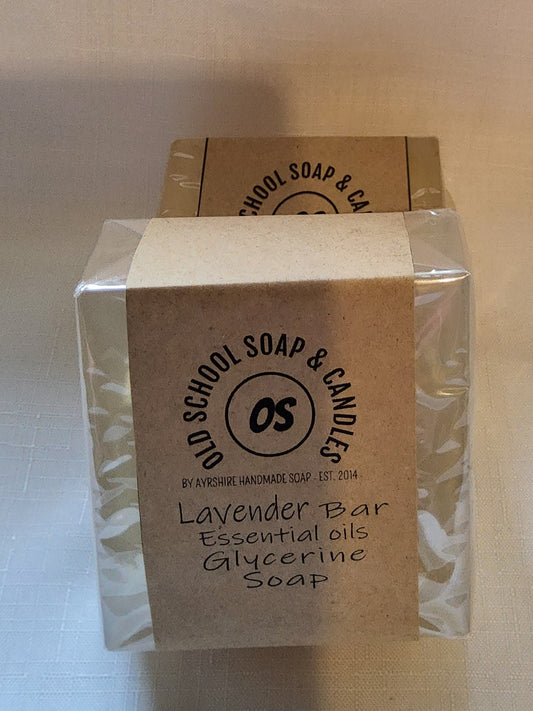 Lavender Bar Essential oils  Glycerine Soap